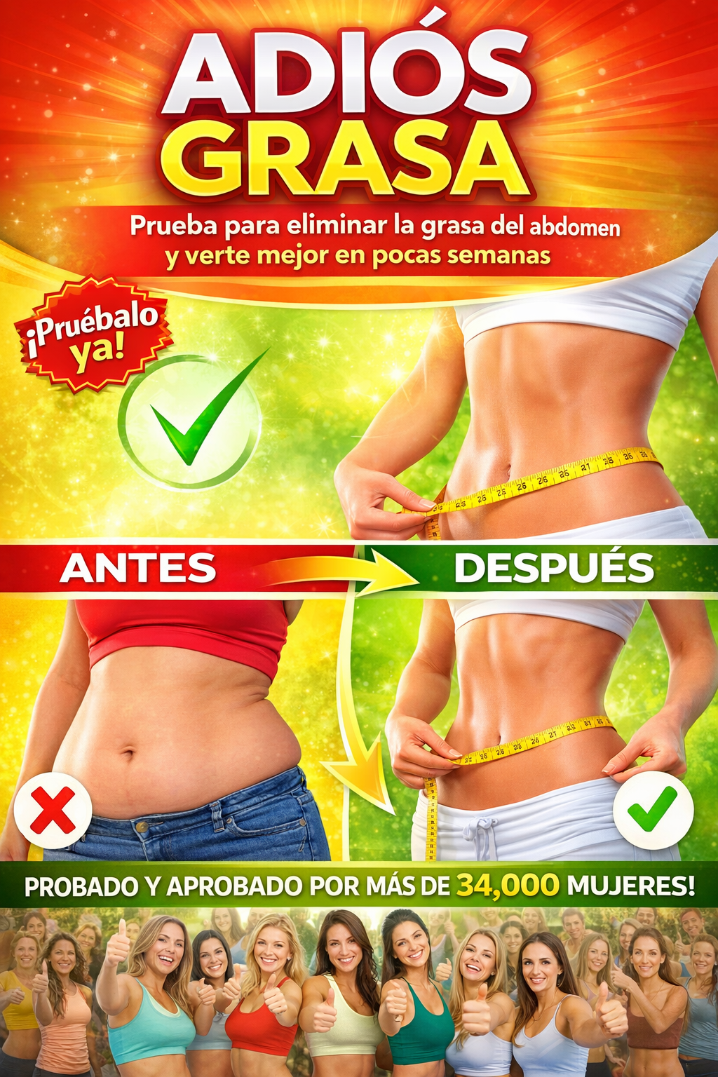 ADIOS GRASA ABDOMINAL