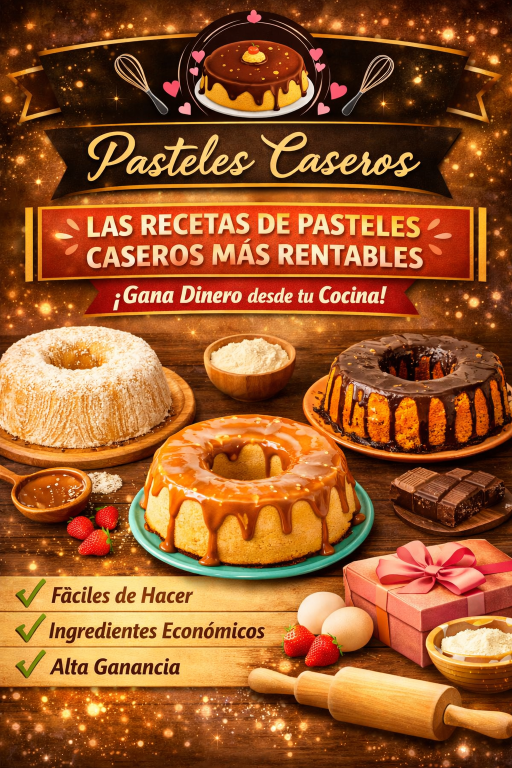 PASTELES CASEROS LA RECETAS DE PASTELES CASEROS MAS RENTABLES.